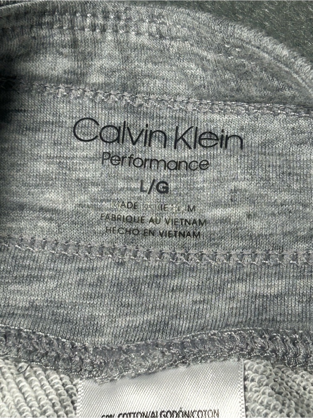 Calvin Klein Performance Heather Gray Sweatpants - Picture 2 of 11